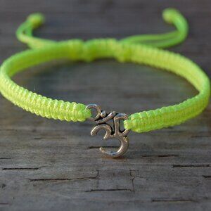 Om Bracelet,Yoga Bracelet,Shamballa Om Pray Bracelet,Good Luck Bracelet